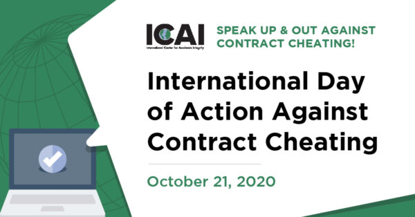 International Day of Action Against Contract Cheating, October 21, 2020