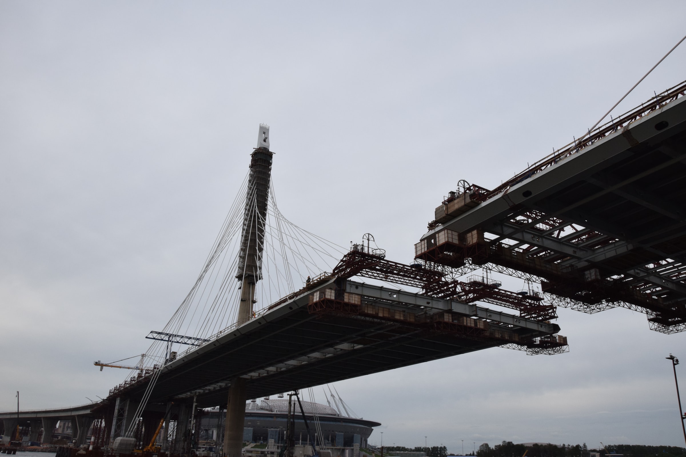 Bridge being constructed